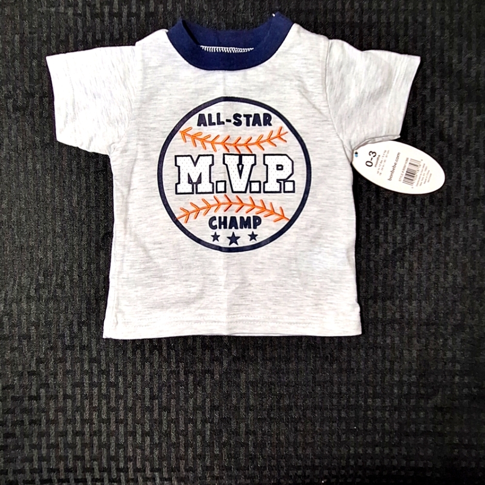 Bon Bebe 0/3 Month Short Sleeved TShirt